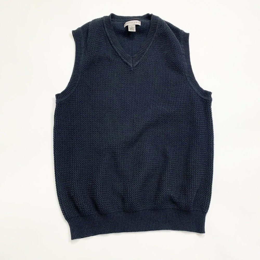 Cypress Links Mens Sweater Vest Black  V Neck Medium Golf Business